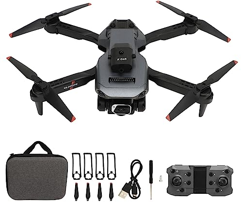 Faltbare Quadcopter-Drohne, K6 FPV RC Quadcopter mit 1080P 4K HD Dual-Kamera, 15 Minuten Flugzeit, Intelligentes Schweben und Hindernisvermeidung, 50-Fach Zoom-WLAN--Drohne