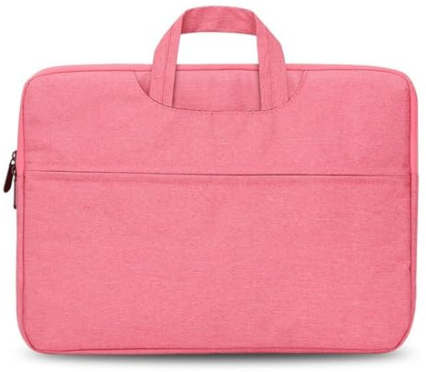 Housse Ordinateur 15.6 Pouces Protection Pochette Ordinateur Portable Sac Pochette Housse PC Imperméable Sac à Main Rose