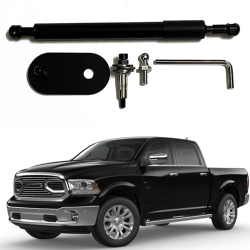 BARRS 2 X Kofferraum-Gasfeder für Dodge Ram 1500 2500 3500 2009-2017, Auto HeckklappendäMpfer Stoßdämpfer Heckklappen Streben Gasdruckdämpfer, Heber Unterstützung Werkzeug