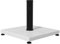 Outsunny 12kg Garden Parasol Base with Adjustable Foot Pad and Knob, Concrete Umbrella Stand with Wood Effect, Rectangular Parasol Holder for 38mm and 48mm Poles, White