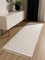 benuta Pop Baumwollteppich Tom - Creme 80x300 cm - Handgewebter Wohnzimmer Teppich - 100% Recycelte Baumwolle - Für Fußbodenheizung geeignet