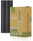 Sovie Lot de 250 pailles en papier noir, sans plastique, certifiées FSC, fabriquées en Europe, biodégradables, diamètre : 6 mm, longueur : 20 cm