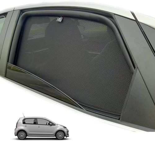 XTRM-CAR Sonnenschutz Blenden für VW UP! UP (ab 2011) 5 Türen ideal angepasst, Höhste Qualität UV-Schutz und Hitzereduktion (Komplettes Set)