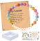 Schulkind Geschenk,Schönes Armband zur Einschulung,Geschenk Einschulung Mädchen Armband Schulkind,Einschulung Grußkarte Geschenkbox,Schulanfang Glücksbringer Stimmungsarmband für Kinder