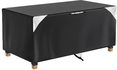 NEVERLAND Garden Furniture Covers Waterproof - 250 x 250 x 71cm Outdoor Furniture Cover Tear Resistant 420D Oxford Fabric Patio Furniture Covers, Garden Table Cover with Air Vent, Windproof Straps