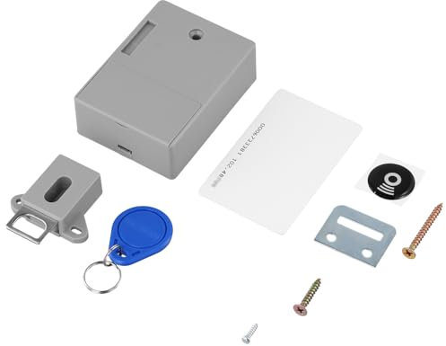 QWORK® Cerradura de Cajón RFID, Cerraduras ocultas para armario, Cerradura Invisible