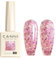 CANNI Vernis à Ongles Gel Semi Permanent Pailleté Rose Pinknude Glitter Vernis à Ongles Gel Nail Polish Soak off Vernis Manucure 8078