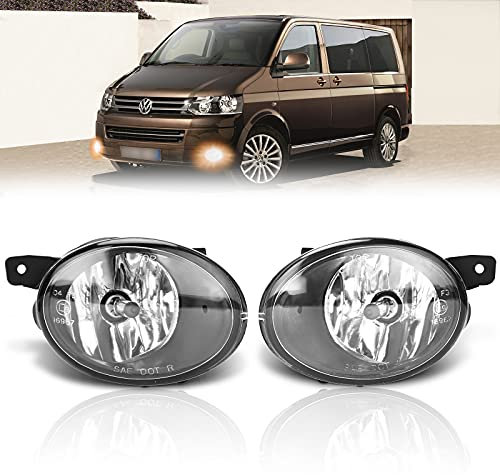 AutoBeeDen Nebelscheinwerfer kompatibel mit Volkswagen VW Transporter/Multivan T5 09/2009-UP, HB4 12V 51W, 1 Paar (Klar Objektiv)