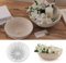 Silikonform Schale 20cm Silikonform Tablett, Epoxidharz Formen Silikon, Silikonform Schale Resin Gestreifte Groß Rund Tablett für Aromatherapie-Kerzen Teetablett Lagerbehälter Basteln DIY