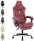 SUKIDA Gaming Stuhl Computerstuhl Ergonomischer Gaming Chair mit Fußstütze Bürostuhl Ergonomischer Computerstuhl mit Lendenwirbelstütze Rot
