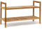 Generisch Schuhregal *Luna* Schuhablage Regal Walnuss Holz Ablage Aufbewahrung stapelbar