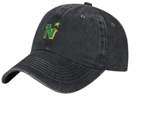 HFGAASSH Baseballkappe Minnesota T-ShirtNicht mehr existierende Minnesota North Stars Hockey 1991 Golf Cap Strandtasche Snap Back Hut Mädchen Hüte Herren Urlaub Sport Geschenke