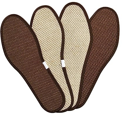 FRCOLOR 2paare Bambuskohle-einlegesohlen Schuhpolster Fußpflege-einlegesohlen Schuhkissen Schuhzubehör Sportschuhe Kissen Kaffee