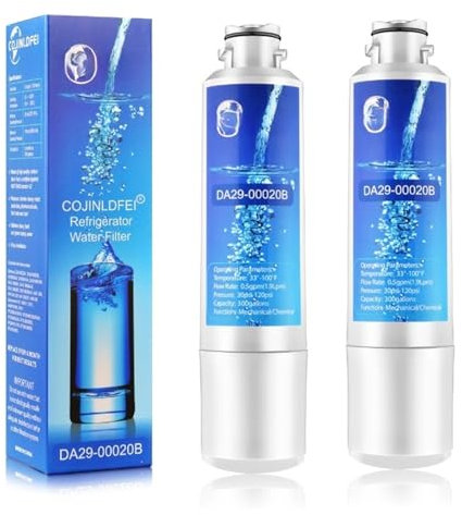 2 Filtri For L'acqua Del Frigorifero, Compatibili Con Samsung DA29-00020A, HAF-CIN/EXP, 46-9101, WD-F27 - Sostituzione Sicura Ed Ecologica