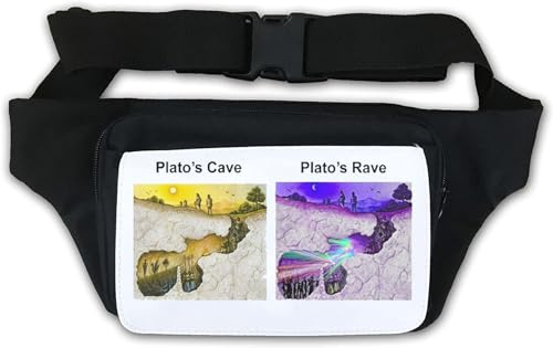 Plato's Care Plato's Rave Meme Hüfttasche, Bauchtasche, Weiß