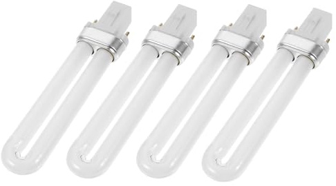VINTORKY 12w UV Nagellampenröhren Schnelleres Aushärten 4 Stück mit 365nm aus Glas und Zeitsparende Manikürebeleuchtung für Nagelkunst Licht für Professionelle Anwendung