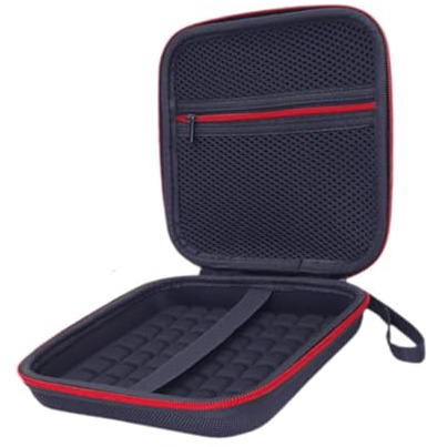 BWOFJGWH Étui de Transport, étui en EVA, Anti-poussière, Antichoc, étui de Protection Pratique, Sac pour Batterie Externe, Graveur, Lecteur DVD