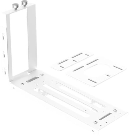 YEHEI 2 Slot Vertical GPU Mount Bracket Graphics Card Steering Holder with Hardware,EGPU Dock,External GPU Docking Station White