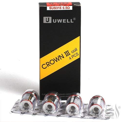 Uwell Crown 3 Replacement Coils 0.5 ohm (70 - 80W) Enthält Kein Nikotin