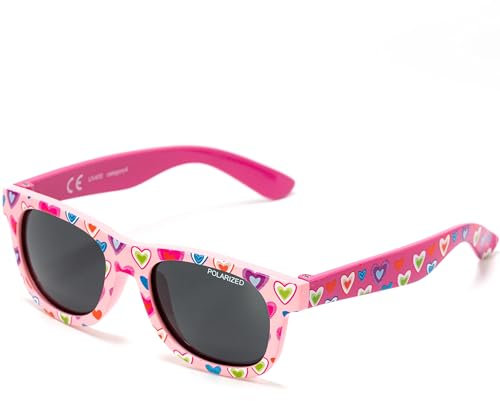 Kiddus Occhiali da Sole per Bebe, Bambino e Bambina, Polarizzati, per Bambini da 8-24 mesi, Protezione UV400 CAT3, Aste Flessibili senza BPA