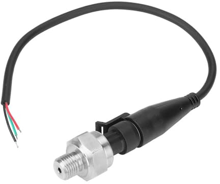 Pressure Transducer Sensor G1/4 Stainless Steel Pressure Sender 0-80PSI 0.5-4.5V Output for Water Air Gas Fuel Oil Diesel DC 5V