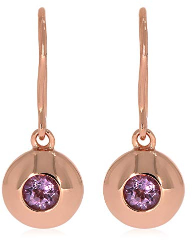 XEN Ohrhänger mit Pink Amethyst ca. 0,60 ct. rosèvergoldet