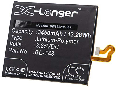 vhbw Batterie Compatible avec LG G8S ThinQ Global, G810, G8S ThinQ, LMG810EA, LMG810EAW téléphone Portable (3450mAh, 3,85V, Li-polymère)