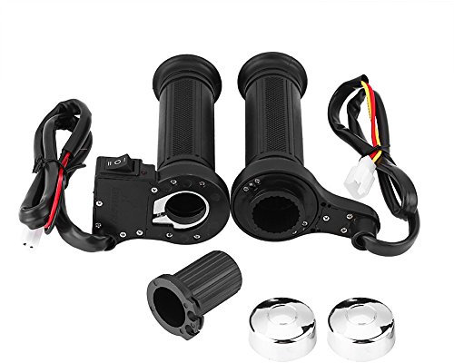 KIMISS Heated Grips 1 Paar Motorrad Heizgriffe 22mm 7/8 Zoll Griffheizung Motorrad Handgriffe Lenkerwärmer mit Abdeckungen und Ärmel für Motorrad/Fahrrad/ATV Motorrad