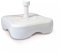 URBNLIVING Pied de parasol en plastique blanc 14 l, 18 l, 20 l, pour jardin, terrasse (carré 14 l)