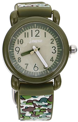 Hemobllo 1 STK Kinderuhr Kinder Camouflage Uhr Studenten Uhr Coole Kinder Uhr Kinder wasserdichte Uhr Kinder Quarz Handgelenk Uhren Kinder Uhren Rostfreier Stahl Kleinkind Gurt Mädchen