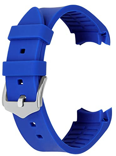 Kai Tian 24mm silicone Universal Bend bracelet bleu pour hommes bracelet pour femmes