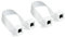 Good Connections Lot de 2 passe-porte/fenêtre Ethernet LAN RJ45 - Extrêmement plat - Prise RJ45 des deux côtés - Longueur totale avec fiche blanche - Longueur : 25-27 cm