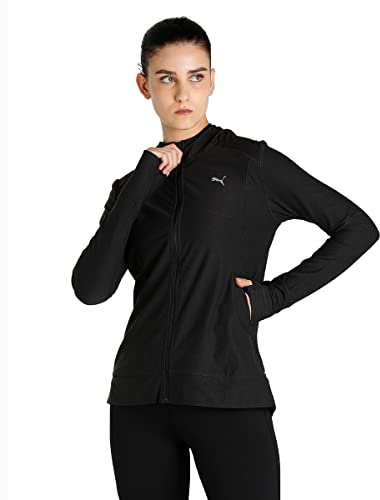 PUMA Train Cloudspun Fullzip Veste tricotée Femme, Noir, S