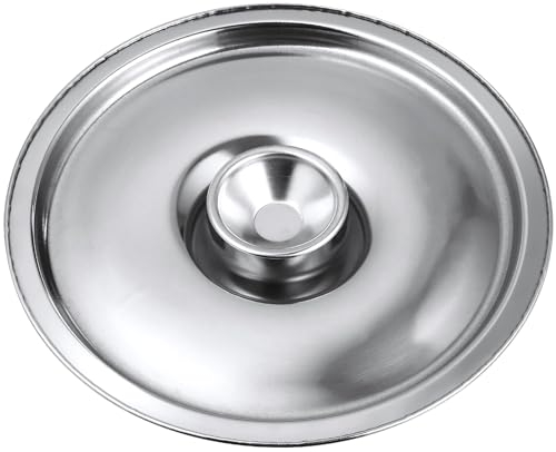 DOITOOL 14 cm Pfannendeckel Edelstahl Gewürztopf Abdeckung Ersatz Universal Deckel mit Griff für Bratpfanne Küche Kochgeschirr Zubehör