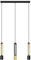 Helam BARS Gerade Stab-Pendel-Deckenleuchte Schwarz, Gold 60cm