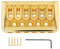 Gitarren Fixed Hardtail Steg, 76,5x44,5mm/3x1,8 Zoll Fester Gitarrensteg Hardtail Steg Fixed Bridge U förmiger Saitenabstand Roller Sattel Vintage Saitenreiter Brücke Saddles für E-Gitarre Bass Jazz