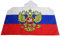 AZ FLAG - Umhangflagge Russland mit Adler - 150x90 cm - Russische Cape Fahne 100% Polyester mit integrierten Ärmeln und Kapuze - Body Flag 80g