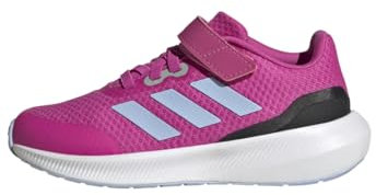 adidas RunFalcon 3.0 Elastic Lace Top Strap Shoes, Scarpe da Corsa, Lucid Fuchsia/Blue Dawn/Core Black, 38 2/3 EU