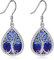 Tree of Life Earrings Sterling Silver Celtic Tree of Life Enamel Earrings Tree of Life Earrings Jewelry for Women Ladies