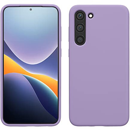 kwmobile Hülle kompatibel mit Samsung Galaxy S23 Plus Hülle - dünnes Silikon Handy S23 Plus Case - stoßfeste Handyhülle weiche Oberfläche - Kabelloses Laden - Veilchen Lila
