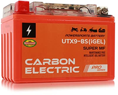 Batterie Carbon Electric Gel Batterie 12V 4-9 Ah Akku Motorrad Motorroller Quad wartungsfrei (5 Ah UTX5L-BS(Igel))