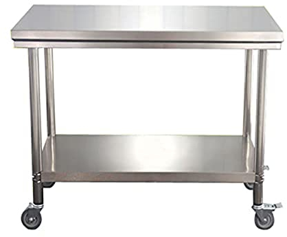 Outdoor Serving Cart with BBQ Trolley and Pizza Oven Table, Outdoor Kitchen Bbq Station, Perfect for Outside Parties and Picnics (31''×31''×33'')