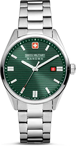 Swiss Military Hanowa SMWGH2200105 Roadrunner Herrenuhr mit Edelstahlband Saphirglas