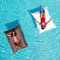 Avalon - Cuscino Galleggiante per Piscina Pouf Poltrona Sacco Way Grande, Puffo Amaca, Pouf a Sacco in Tessuto Tecnico Antistrappo e Impermeabile, Arredo Moderno, Made in Italy(175x140cm-Ecrù)
