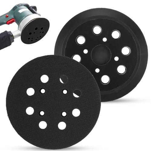 5 Inch 8 Hole Black Orbital Sander Replacement Backing Pad for High Speed Polishing