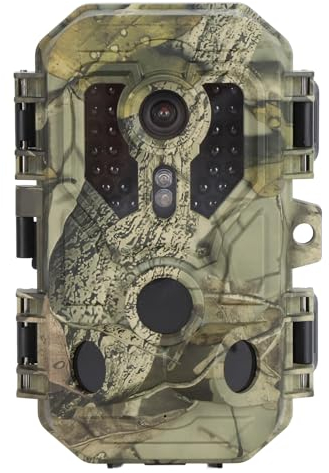 Wildkamera, 4K-WLAN-Wildkamera mit Nachtsicht, Bewegungsaktivierte Jagdkamera mit 0,2-Sekunden-Auslöser, IP66 Wasserdicht, 120° Weitwinkel, für die Überwachung von Wildtieren Im