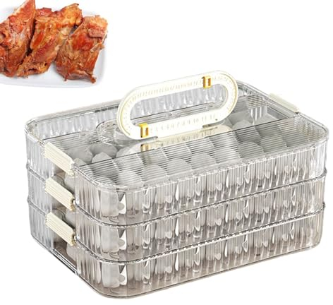 Recipientes para carnes frías, almacenamiento de fiambres - Caja para guardar tocino | Cajas apilables de almacenamiento de alimentos para embutidos, fiambres, queso y tocino con grabación de fecha