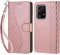 TOMYOU for Honor 200 Lite Case, Embossed Premium PU Leather Folio Flip Notebook Wallet Cover Compatible with Honor 200 Lite 5G Phone Case [Magnet Closure][Kickstand][Card Slots], Rose Gold