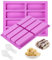 2 Stück Müsliriegel Backform, 8 Mulden Energieriegel Backform, Riegelform Silikon, Backform Silikon, Mit 2 Eierspaltern, für Müsliriegel, Brotbrot, Brownie,Pudding, Muffin, Kuchen,Schokolade