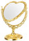 BELLIFFY Mini-Spiegel Herzform Retro-schminkspiegel Kosmetikspiegel Tischspiegel Spiegel Für Schminktisch Schreibtischspiegel Klaren Blick Make-up